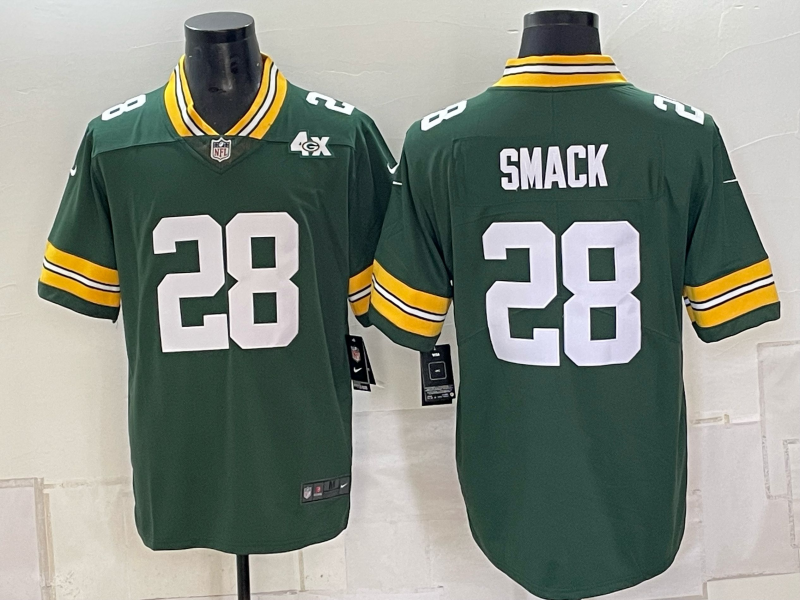 Men Green Bay Packers #28 Smack green 2026 Nike NFL Jersey 100403->green bay packers->NFL Jersey